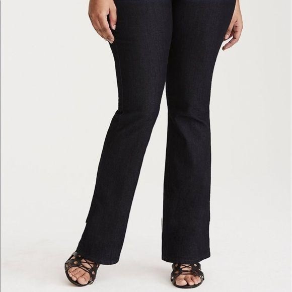 Torrid Slim Boot Cut Dark Rinse Jeans - Picture 4 of 4